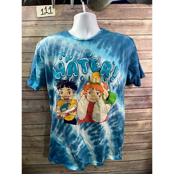 Ponyo T shirt  EXCLUSIVE Anime' Size Small Tie Dyed Unisex Men's Women - Picture 1 of 11